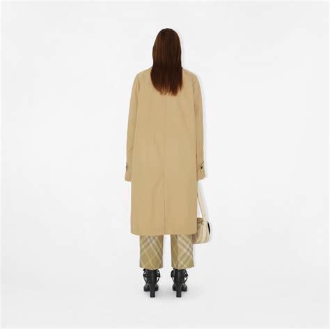 completo carrozzina burberry|Long Cotton Blend Car Coat in Flax .